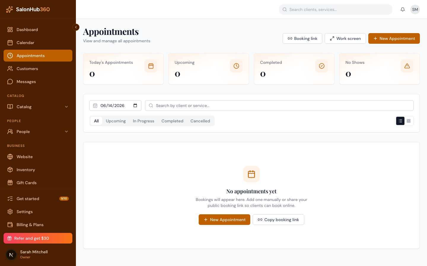 A payment history row with the Refund link highlighted