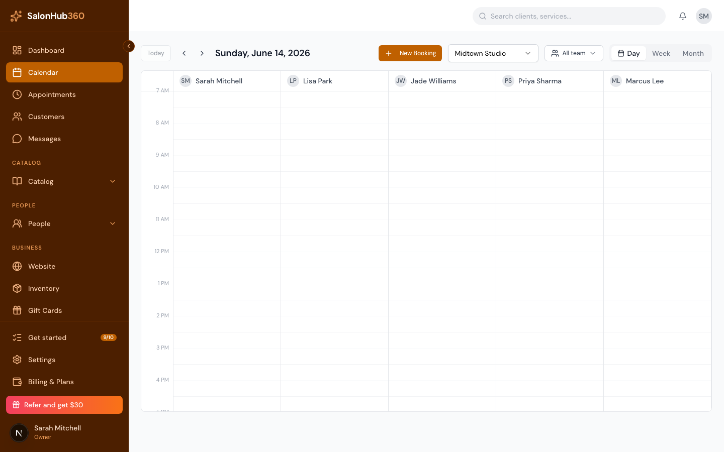 The personal block form with name, dates, and the Who's blocked options